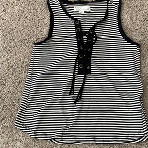Vintage Havana lace up tank top